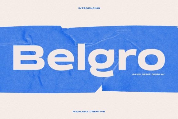 Belgro: The Font That Commands Attention