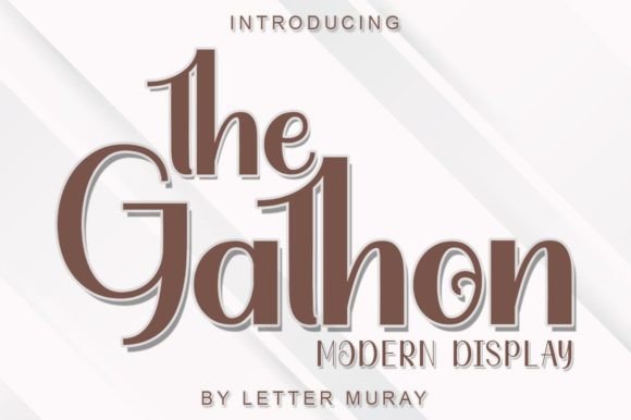 Boost Your Brand with The Gathon Display Font