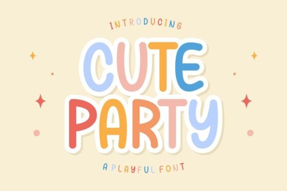 Cute Party Font for Handmade Creators