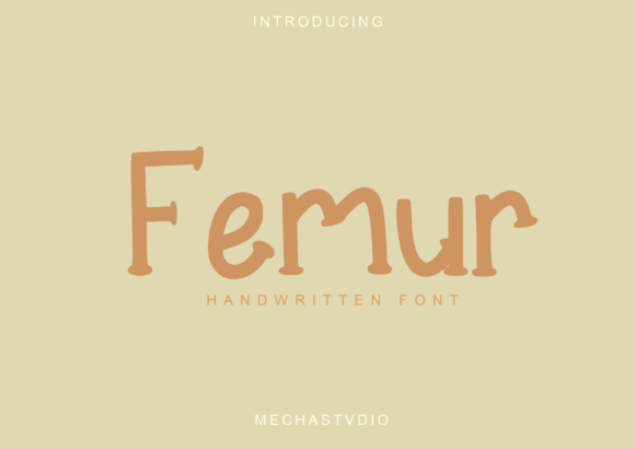 Femur: A Display Font That Elevates Your Craft Projects
