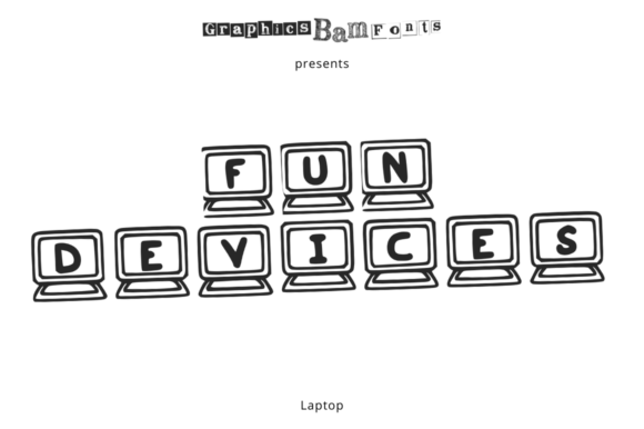 Fun Devices Laptop: A Font That Adds Tech Charm to Your Creations