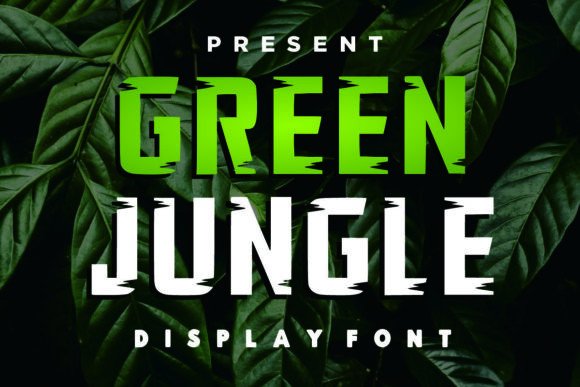 Green Jungle: A Bold Display Font for Web Design