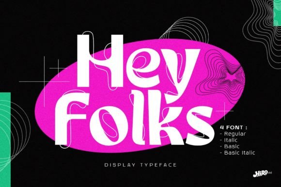 Hey Folks: The Perfect Font for Crafting with Character