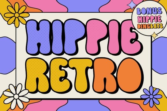 Hippie Retro: A Timeless Display Font for Editorial Design