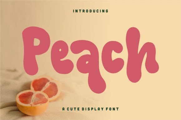 Peach: A Beautiful Display Font for Crafters and Product Creators