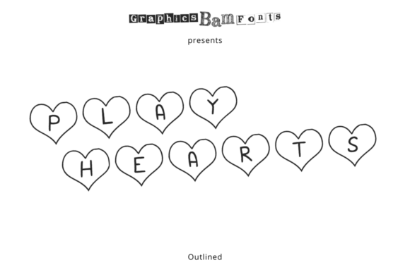 Play Hearts Outlined: A Font That Elevates Branding