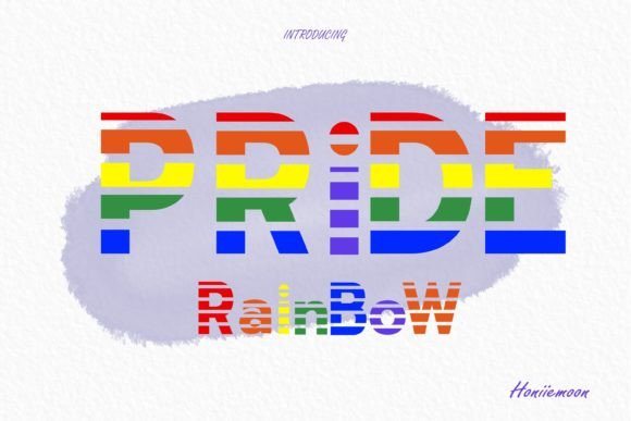 Pride Rainbow: A Vibrant Display Font for Editorial Design