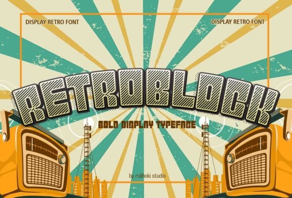 Retroblock: A Bold Font for Digital Design