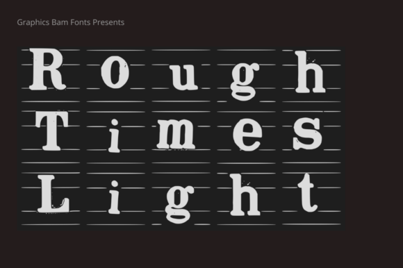 Rough Times Light: A Font That Adds Character to Every Project