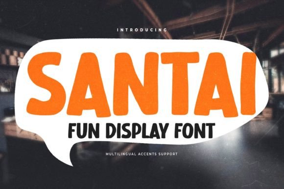 Santai: A Display Font for Creative Crafters