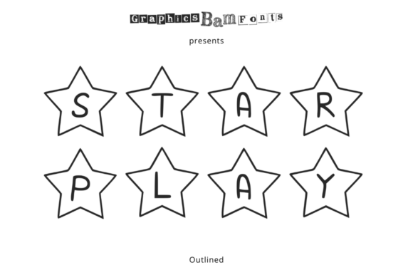 Star Play Outlined: A Font for Bold Digital Storytelling