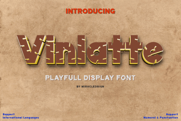 Vinlatte: A Display Font with a Sweet Touch